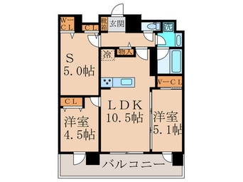 間取図 仮)東大阪市長瀬町新築