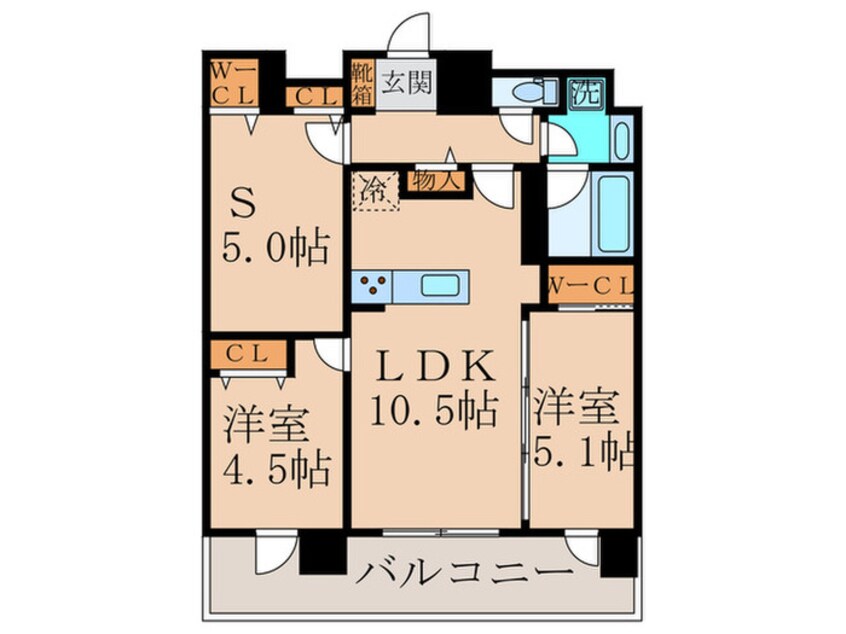 間取図 仮)東大阪市長瀬町新築