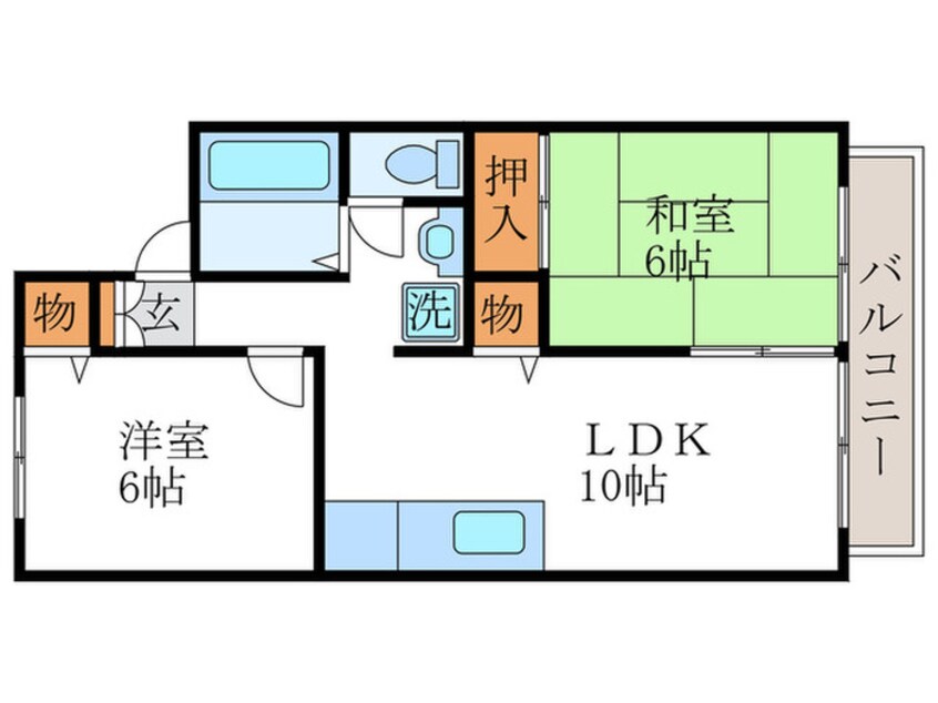 間取図 プリマベーラＢ