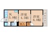 コーポ光 2Kの間取り