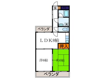 間取図 カーサフジキ