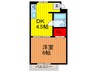 コ－ポ高宮 1DKの間取り