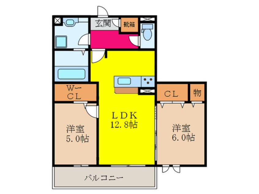 間取図 アコルデ西岩田