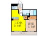 LINOメゾン蔵垣内 1LDKの間取り