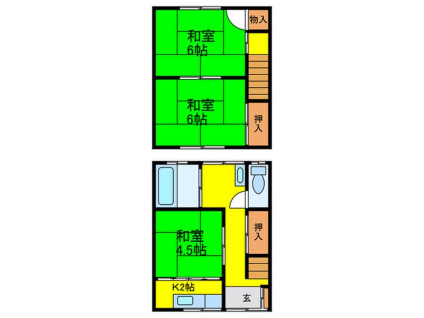 間取図 万善テラスハウス