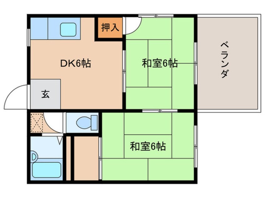 間取図 カナールハイツ