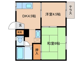 間取図 ハイツヒロノ２号