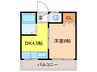 栄穂マンション 1DKの間取り