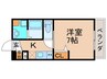 ラシーヌ住吉大社 1Kの間取り