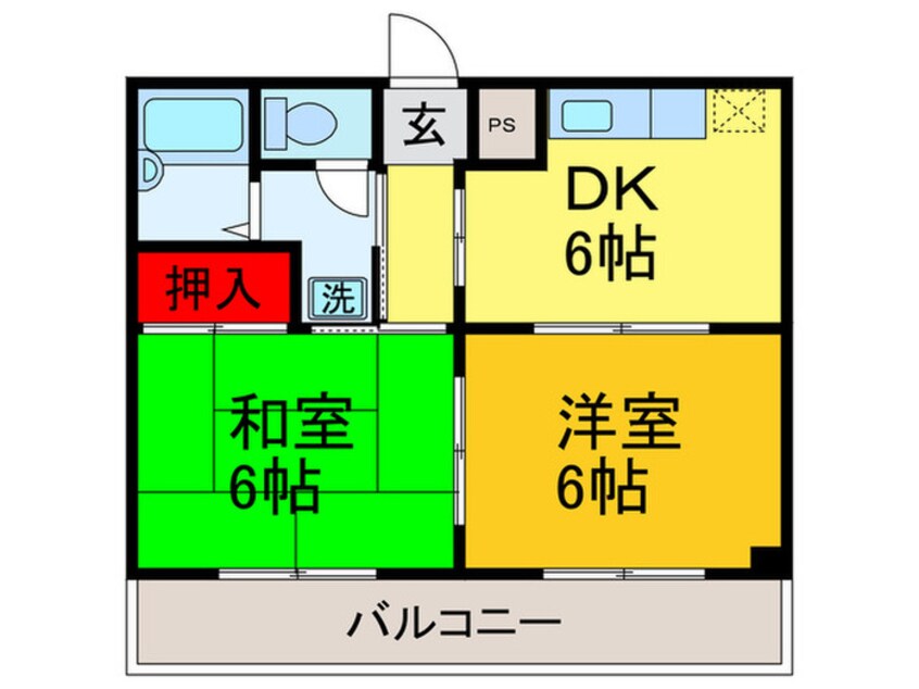 間取図 サントハウス小阪