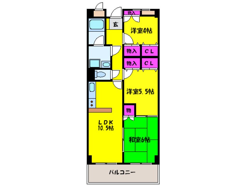間取図 エアーフロントマンション