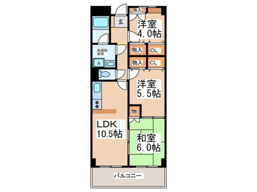 間取図 エアーフロントマンション