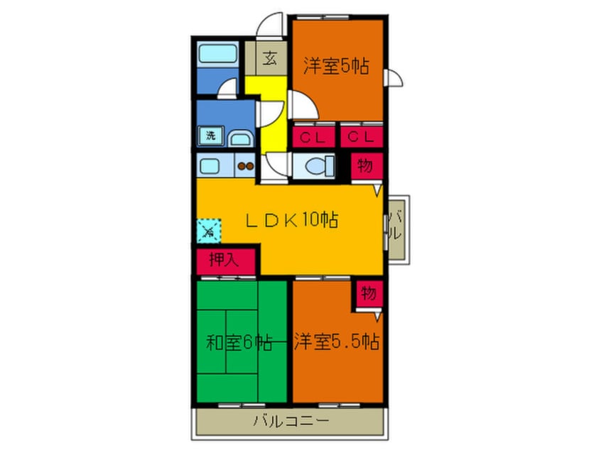 間取図 エアーフロントマンション