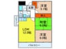 アムール千里 3LDKの間取り
