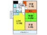 アムール千里 3LDKの間取り