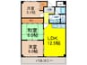 アムール千里 3LDKの間取り