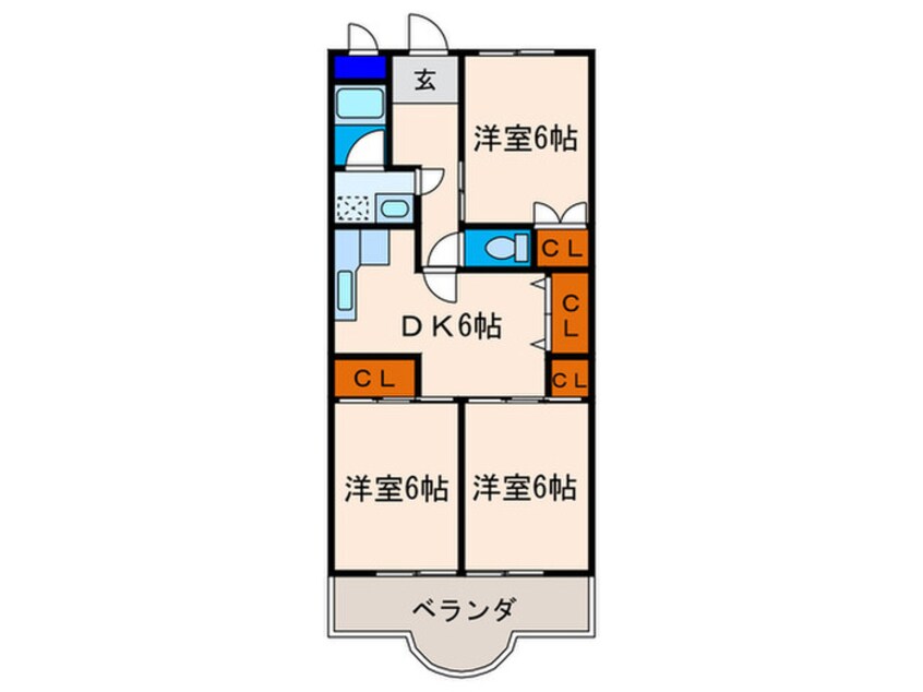 間取図 ピア・グレ－ス２１