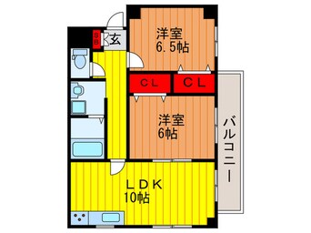 間取図 アンシャンテ高宮・高槻A棟・B棟