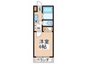 アビテⅡ 1Kの間取り