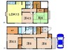 川添町戸建 5LDKの間取り