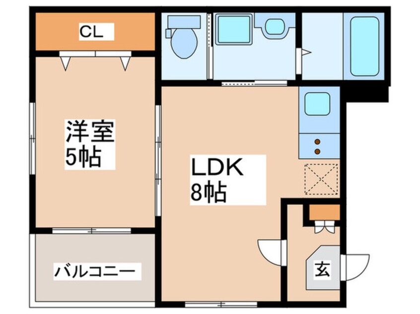 間取図 ラ・カーサ大阪