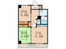 ファミール Ｔ.Ｃ　ＡＣＴ２ 2DKの間取り