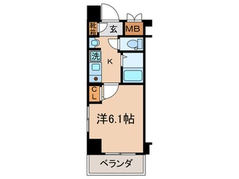 間取図 ｴｽﾃﾑﾌﾟﾗｻﾞ京都五条大橋(303)