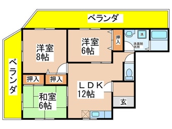 間取図 グリ－ンコ－ト広瀬