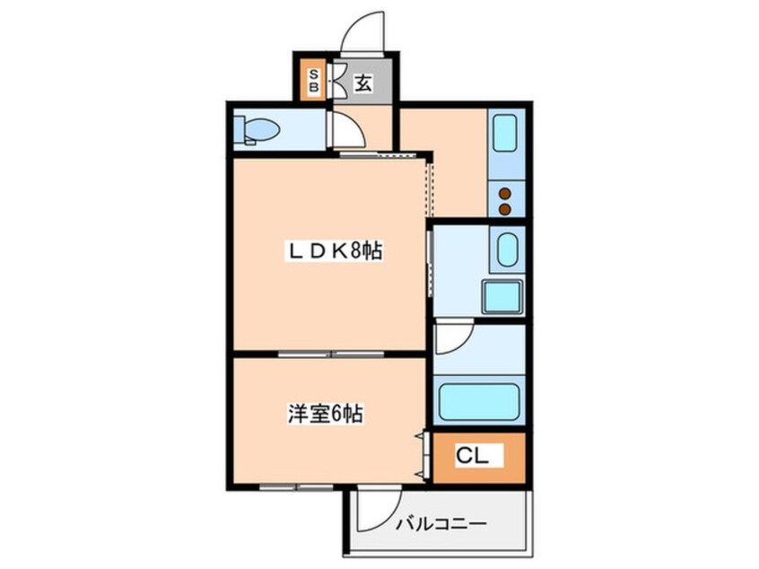 間取図 サムティ難波グレイス