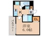 ﾌﾟﾚｻﾝｽ天満ｽﾃ-ｼｮﾝﾌﾛﾝﾄ(403) 1Kの間取り