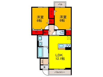 間取図 Newdorf弐番館