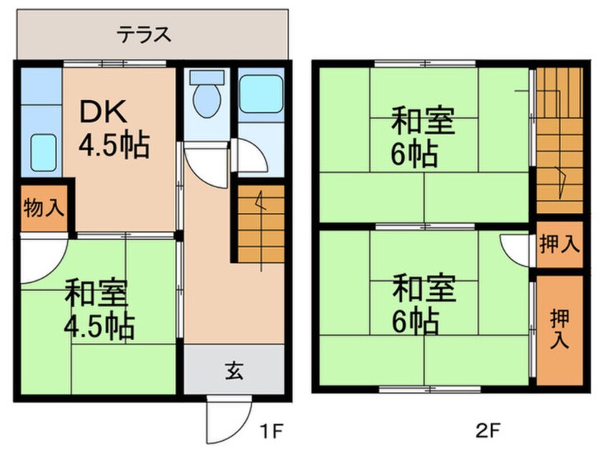 間取図 春日町テラスハウス