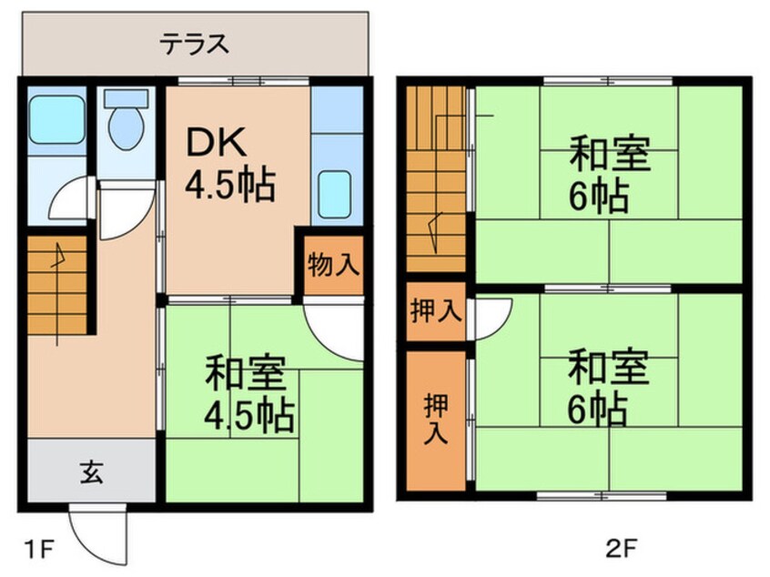 間取図 春日町テラスハウス