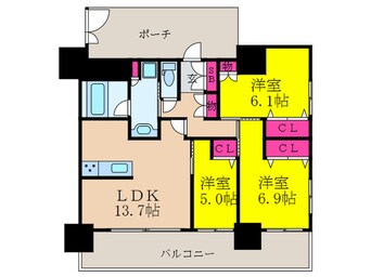 間取図 ラウロ相川リーヴァ（２０１）