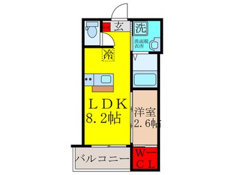 間取図 仮)リアコート上新庄