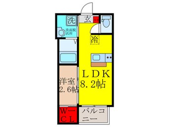 間取図 仮)リアコート上新庄