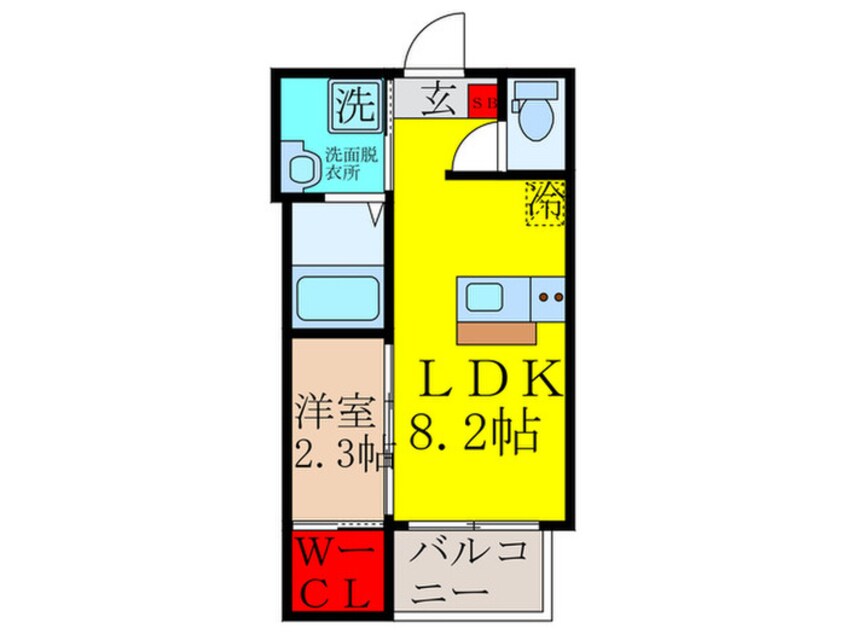 間取図 仮)リアコート上新庄