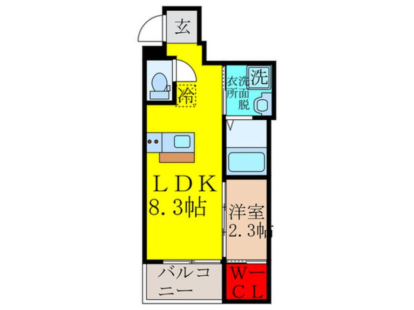 間取図 仮)リアコート上新庄