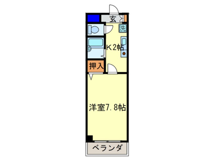 間取図 アンピ－ル伏見桃山