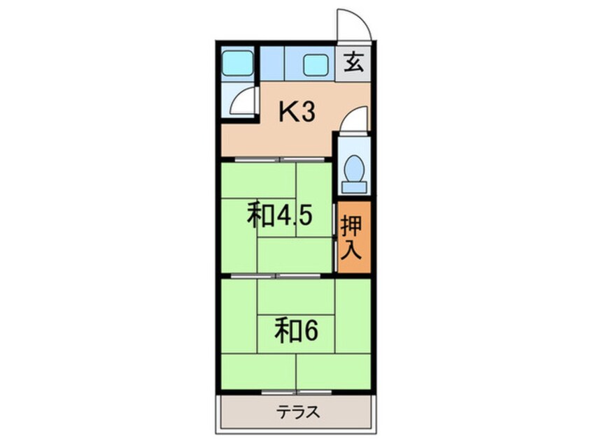 間取図 武庫ハイマ　Ａ棟