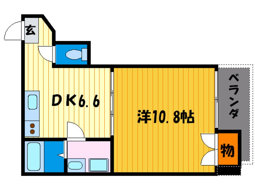 間取図 プラ　タラク