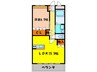 エルド　シェル 1LDKの間取り