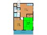アマポーラ 2DKの間取り