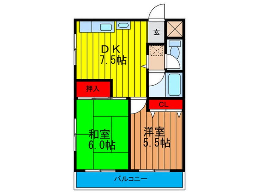 間取図 アマポーラ