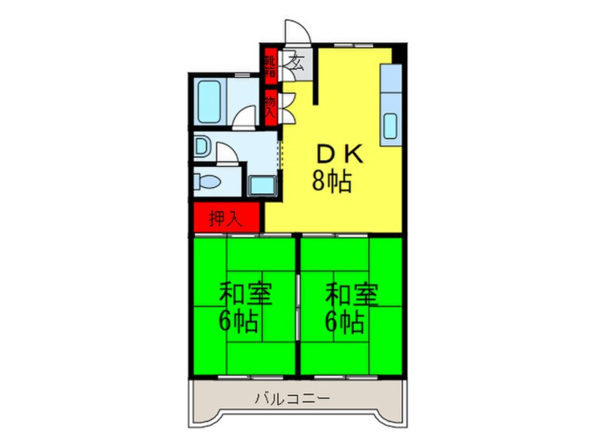 間取図 沼卯ハイツ