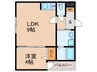 H-Maison平野Ⅱ 1LDKの間取り