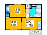 エルディム７１０ 2DKの間取り
