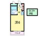 甲南山手ハイツ 1Rの間取り