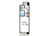 CASA SHIKO 1Kの間取り
