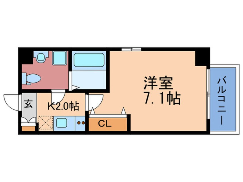間取図 ウインズコート西梅田Ⅱ